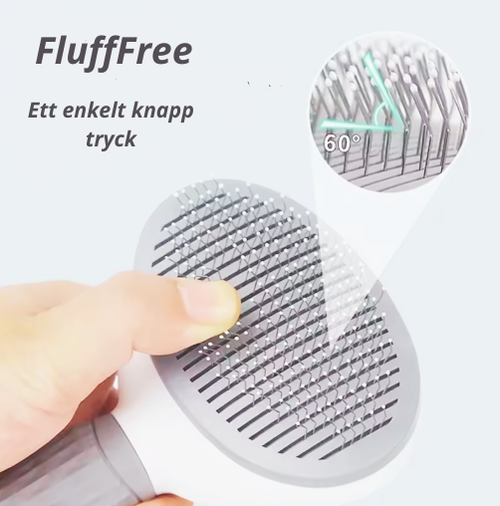 FluffFree självrengörande pälsborste